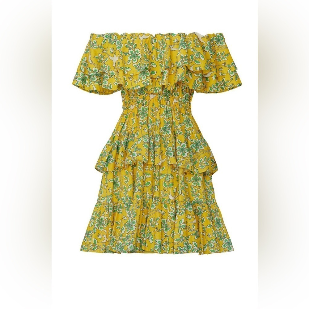 RHODE Dotty Floral Ruffle Mini Dress 🌻 XS - Picture 7 of 16
